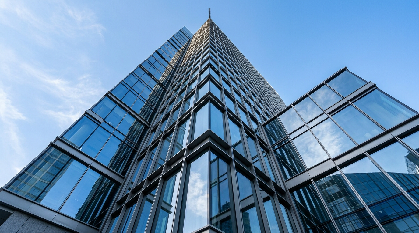 Modern glass and steel architecture representing strategic vision